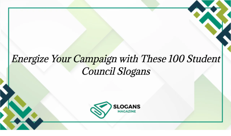 Energize Your Campaign With These 100 Student Council Slogans